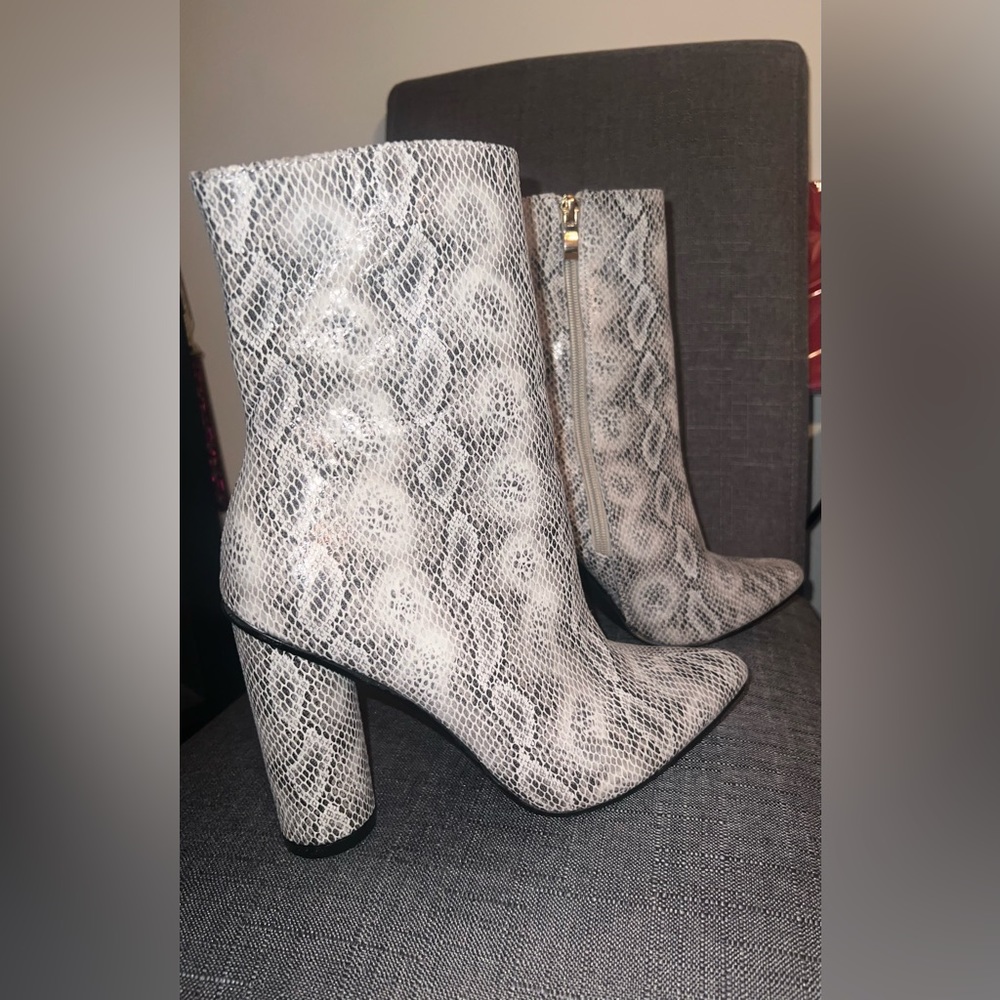 Fashion Nova Python Print Booties - image 2
